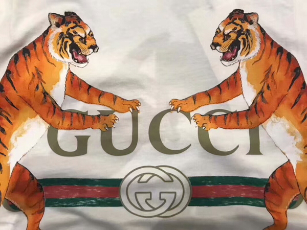 2020SS新作グッチスーパーコピー グッチ TIGER White Tシャツ